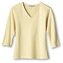 Ladies' 3/4-Sleeve V-Neck Tee