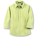 Liz Claiborne 3/4 Sleeve Poplin Shirt