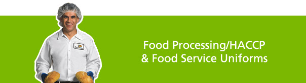 HACCP/Food Processing & Food Service Uniforms