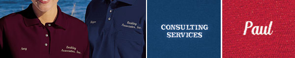 Samples of Standard embroidery